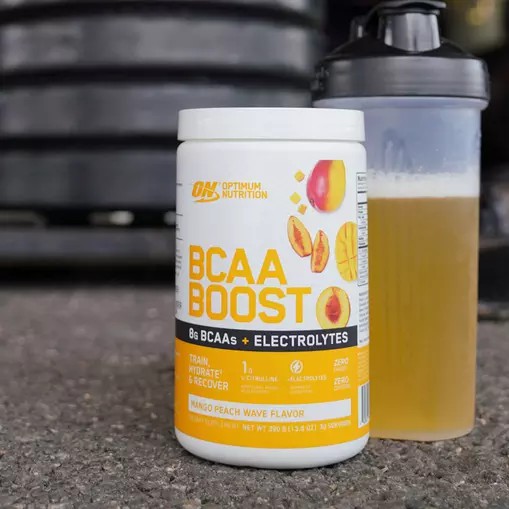 Optimum Nutrition BCAA Boost Mango Peach 30 Serves Danmark | EVKHYD543