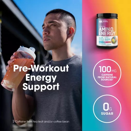 Optimum Nutrition ESSENTIAL AMIN.O. ENERGY® *new* Rainbow Sherbet - Notify Me 0.6 lb - Notify me Danmark | GYPSTI367