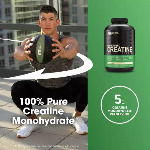 Optimum Nutrition Micronized Creatine Powder Unflavored 1.32 lb (120 Servings) Danmark | RNIOCP017