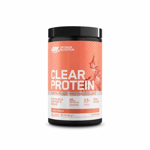 Optimum Nutrition ON Clear Protein 100% Plant Protein Isolate Juicy Peach 280 grams (10 Servings) Danmark | TKFPBO521